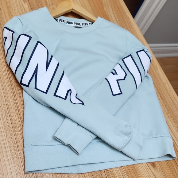 PINK Varsity Crewneck Sweater - Picture 2 of 10